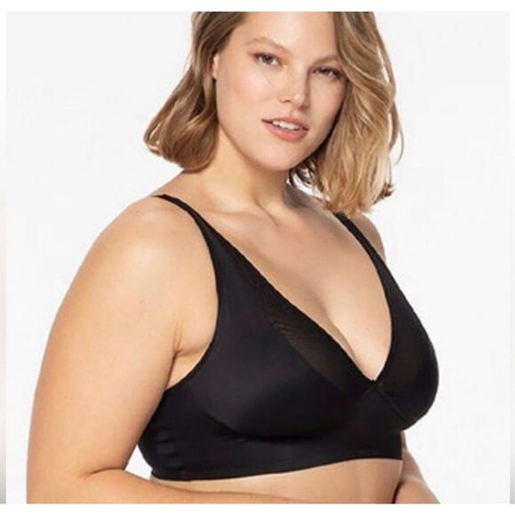 Ruby Ribbon Second Skin Sheer Demiette Black Nwt Size 30 - Picture 1 of 6